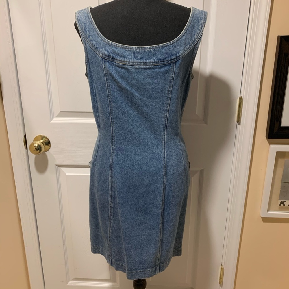 DKNY 100% cotton denim dress size 8 - Picture 7 of 14